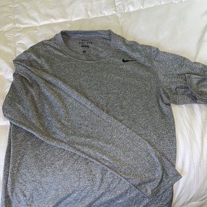Grey Nike dry fit long sleeve